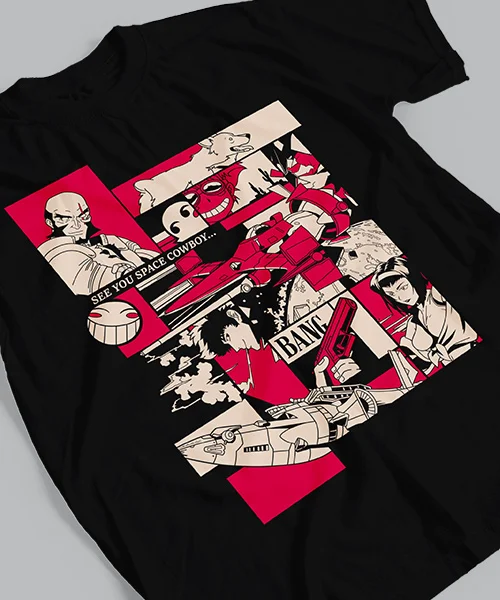 T-shirt for Anime Space Cowboy Bebop Retro