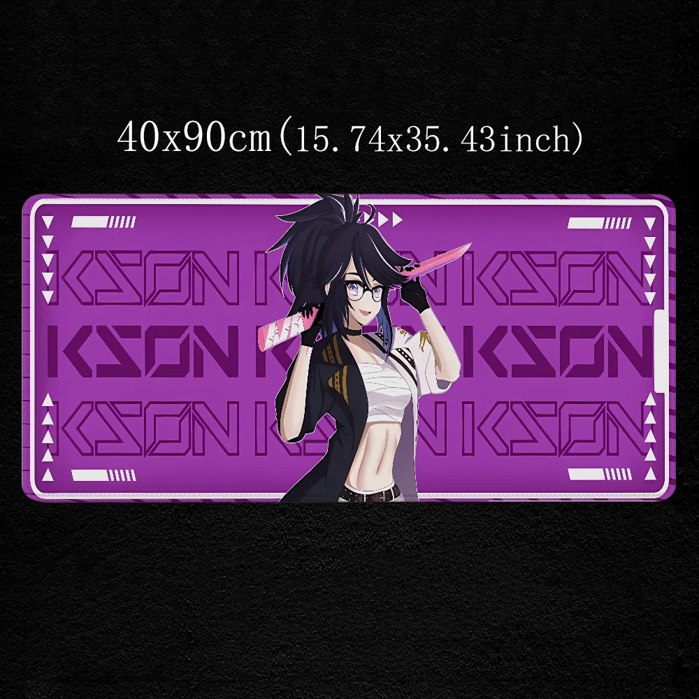 Mouse Pad Large VShojo Kson X V1 Tech Gaming Accessories Mousepad Anime Gamer Keyboard Desk Mat Pc Cabinet Games Computer Desks