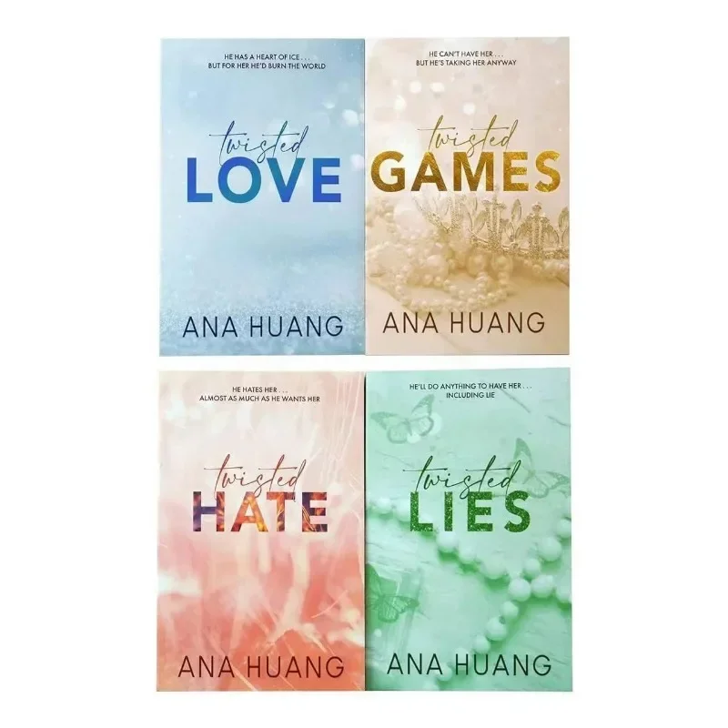 

New 4 Books/Set Love /Games / Hate /Lies Paperback English Novel Book Twisted Series By Ana Huang Books
