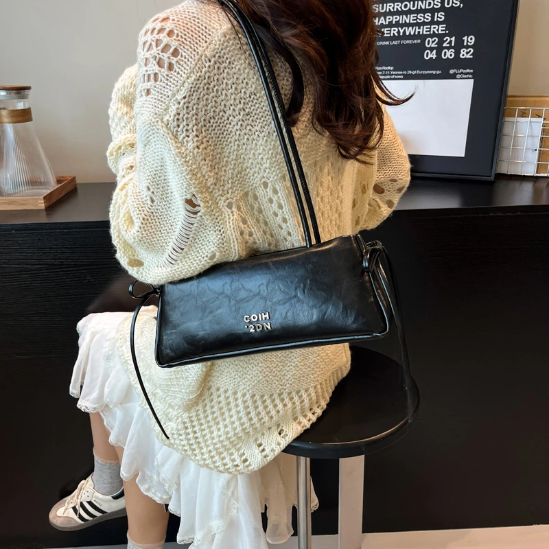 

Luxury Leather Shoulder Bag for Women Designer Handbag Crossbody Purse Ladies Elegant Top Handle Tote Classic Bag