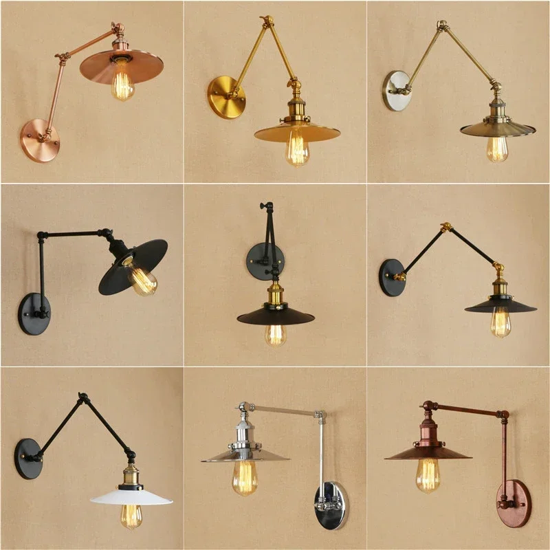 

Vintage Wall Lamp Living Room Decoration Bathroom Decor Sconce Mounted Reading Indoor Lighting Bedroom Loft Bed Light