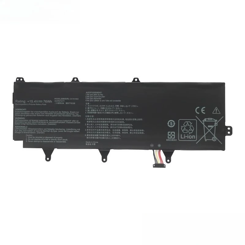 Laptop Battery C41N1802 15.4V 76Wh 4935mAh For ASUS ROG Zephyrus S 3s Plus GX701GX GX701G GX701 GX701GW GX701GWR High Quality