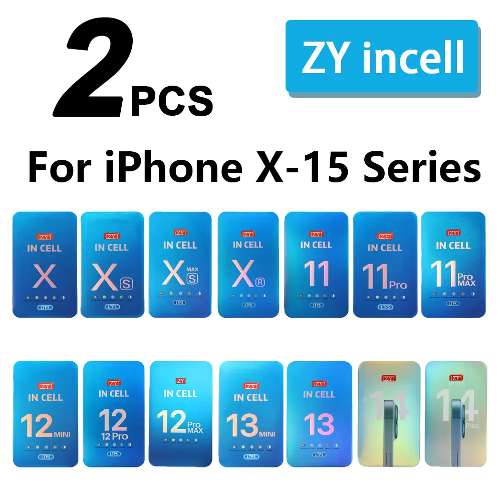 2 Pcs ZY Incell for iPhone X XR 11 Pro Max 12 Mini 13 14 Plus 15 Pro LCD Display Touch Digitizer Assembly Screen Replacement 45 sold61,256.7368,067.29Save 6,810.56-10%1000emuniq LCD StoreSee previewSi