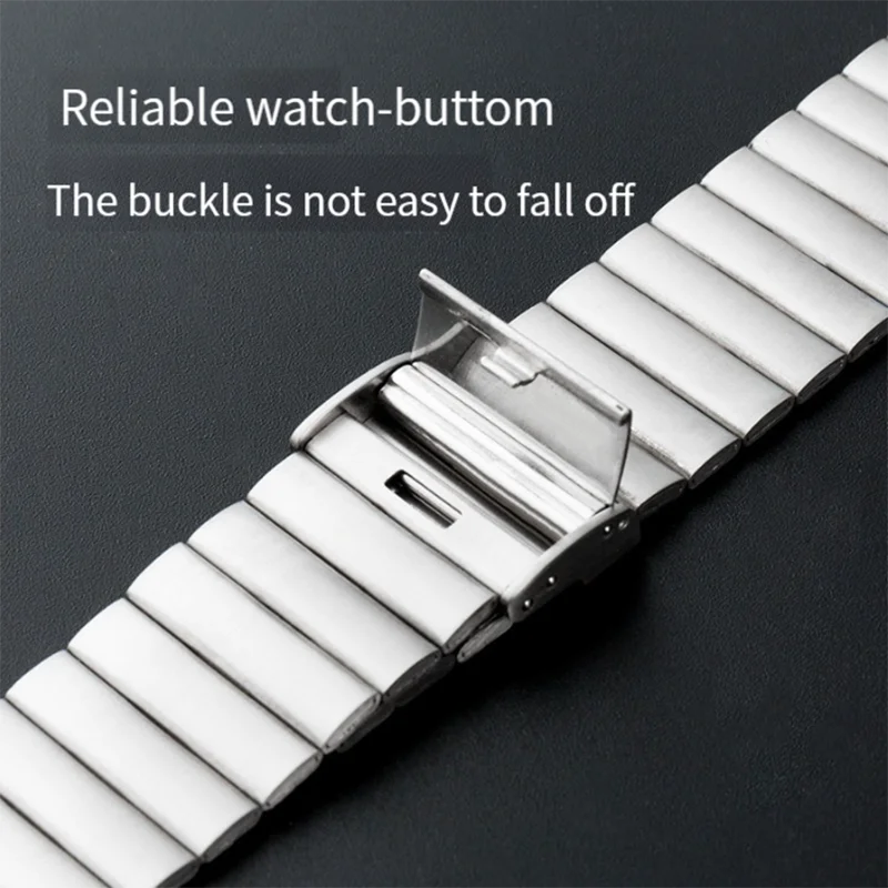 For Apple Watch Band Series 8 7 6 5 4 SE 3 2 1 Ultra 49mm 45mm 44mm 41mm 40mm 42 Business Stainless Steel Metal strap for iwatch