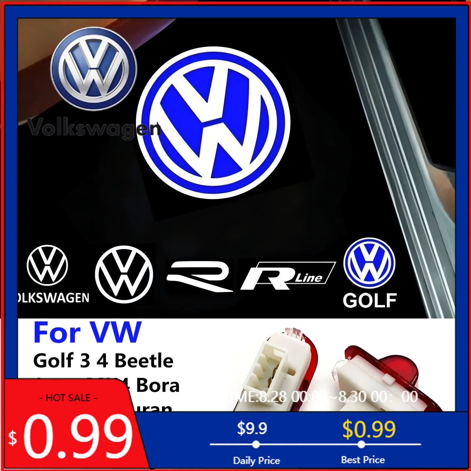 

Подстаканники 2 шт. для VW Volkswagen Golf 3 4 Sharan Touran Lavida Caddy Beetle Jetta MK4 Bora MK3 Polo светодиодный светильник с логотипом двери автомобиля Pr