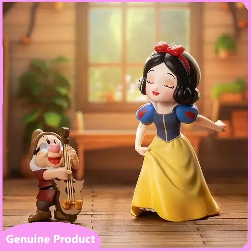 

100% Original Disney Snow White Classic Series Blind Box Toys Kawaii Surprise Guess Anime Figure Home Model for Girls Gift