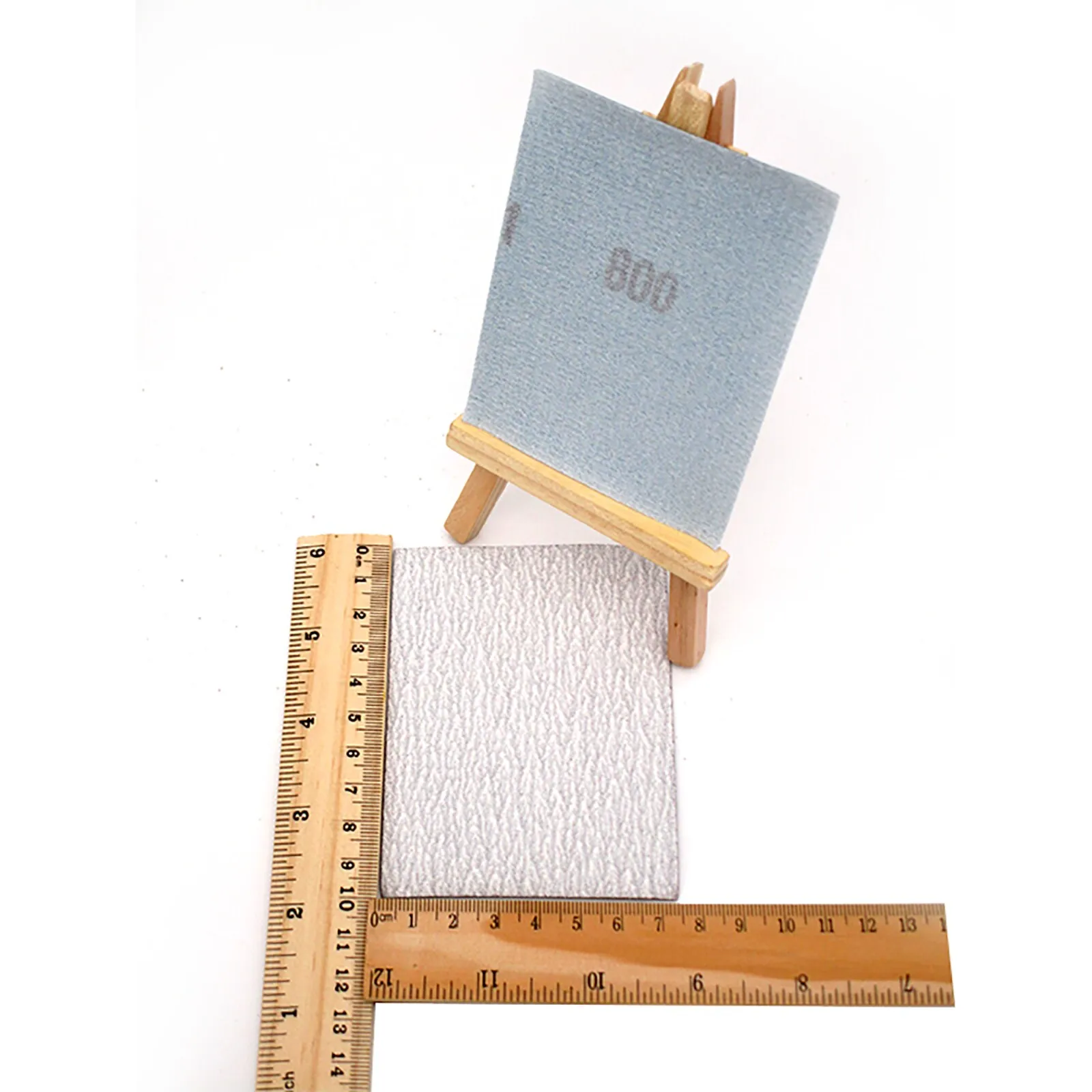 Dry Sandpaper Sanding Paper 75*100MM Hook & Loop Grit 120/150/180/240/320~1000# Sander Pads Sheet  Adhesive Metal Polishing Tool