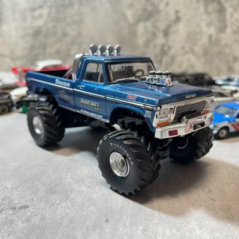 

Greenlight 1:64 BIGFOOT # 1 ОРИГИНАЛЬНЫЙ MONSTER TRUCK 1974 FORD F-250, литая под давлением модель автомобиля из металлического сплава, игрушки для коллекции подарков W598