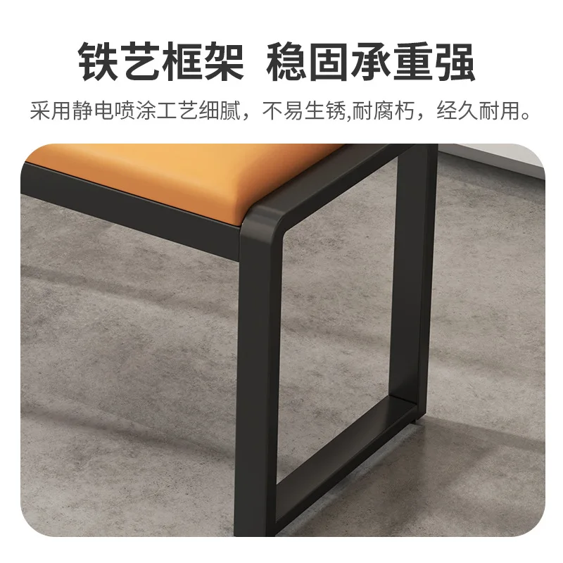 AOLIVIYA Door Entrance Shoe Rack With Seat Bench Changing Stool Storage Cabinet Light Luxury Square Bench Fitting Room