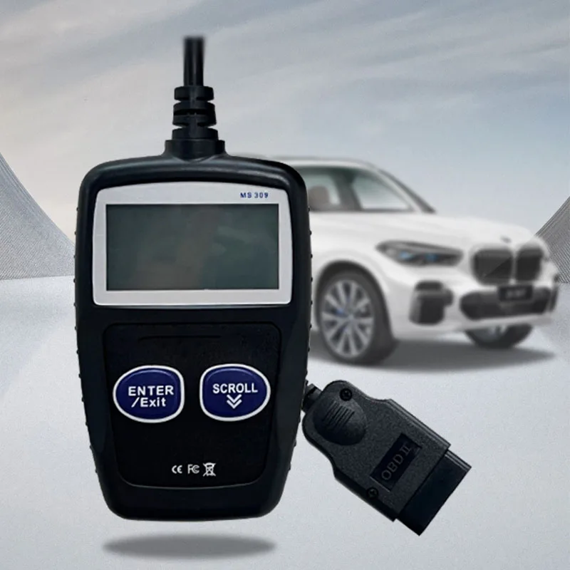 

Сканер OBD2, тестер батареи, считыватель кодов 2-в-1, тест зарядки батареи 12 В, сканирующий инструмент MS309, автомобильный диагностический инструмент