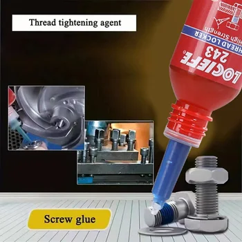 スレッドロッカー取り外し可能なスレッドロッキングエージェント、スレッドロック複合スクリューエージェント、密閉ファスナー、スレッドロッカー243、10ml