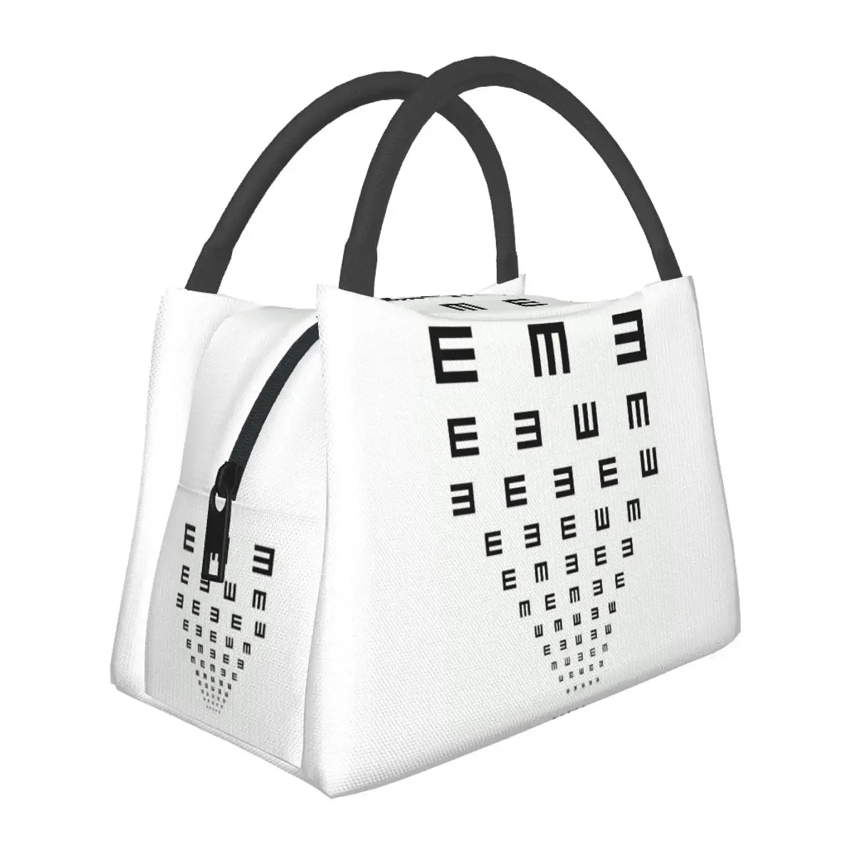 

Snellen Eye Chart Lunch Bags Insulated Bento Box Waterproof Lunch Tote Picnic Bags Cooler Thermal Bag for Woman Kids School