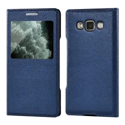Ultra-Thin Transparent Window Flip Cover Leather Phone Case For Samsung Galaxy S10 S9 S8 Plus S7 S6 Edge Active S5 S4 S3 S4Mini