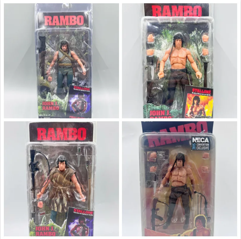 

Фигурка Neca Movie First Blood Rambo Battle Edition Survival Edition Стэллоуна, 7 дюймов, DIY-модель