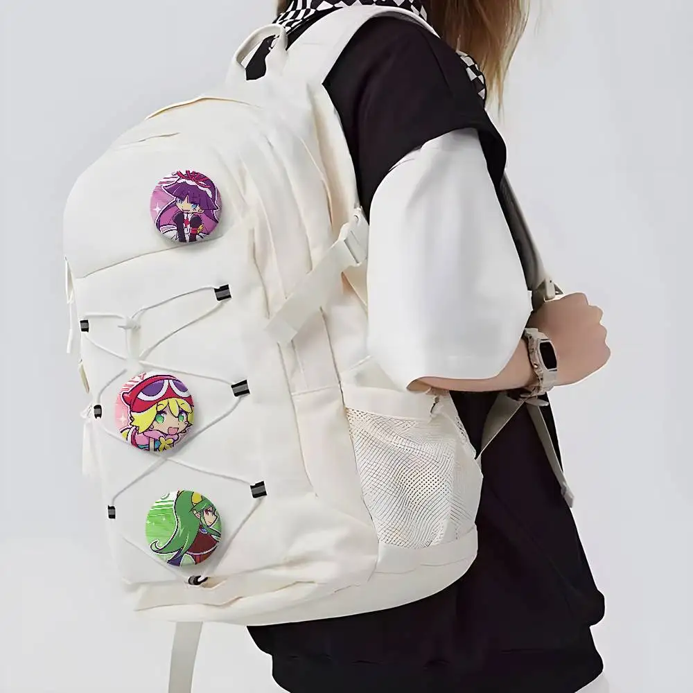 لعبة P-Puyo P-Pop F-Fever Sig شارات مستديرة رائعة شارة دبابيس الإبداعية للملابس قبعة ظهره هدية اكسسوارات