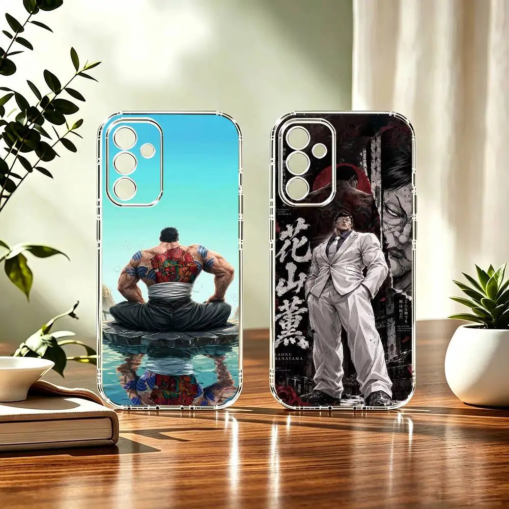 Baki Kaoru Hanayama Muscular Legend Painted Transparent soft Phone Case For Samsung A71, A70, A52, A51, A40, A30, A20