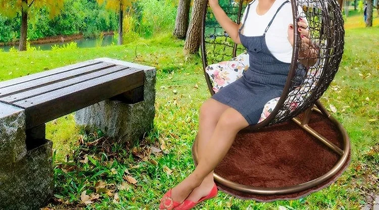 Hanging Basket Outdoor Swing, Balcony Bird's Nest Adult Rocking Chair