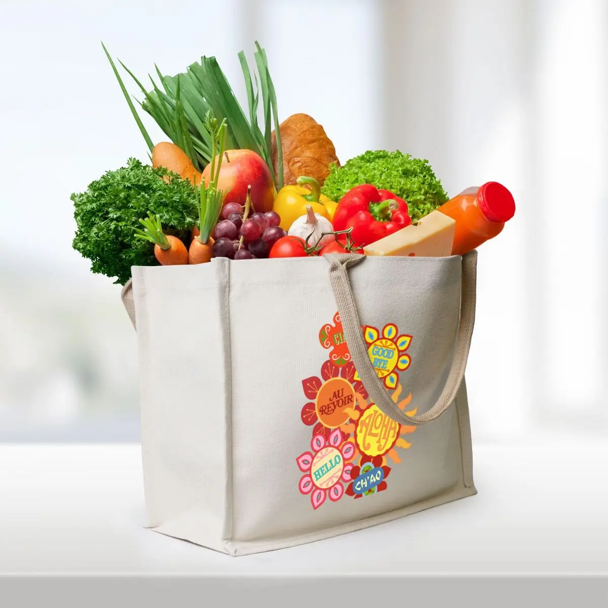 It's a Small World Flowers (original) Tote Bag hand bag ladies Eco bag shopping Cloth