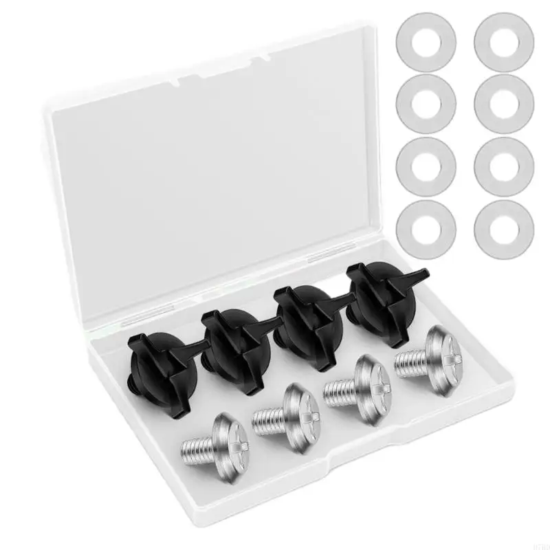 H7BD Adjustable Bike Motorcycle Helmets Visor Screws And Antislip Rubber Washers Set Accessories Suitable For Secure Helmets