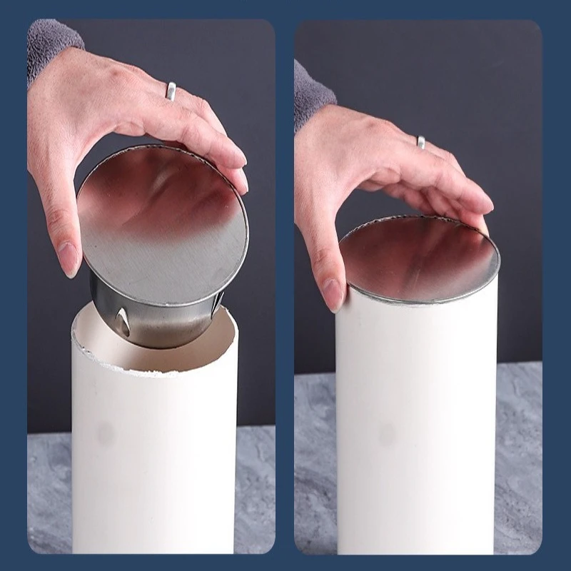 Sewer Pipe Sealing Decor Cap, Stainless Steel Insert Plug, Odor Resistant End Cap Fits PVC 50 75 110 Pipe