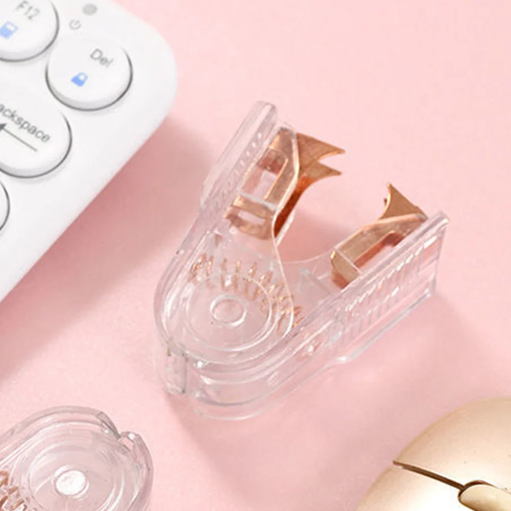 مزيل التيلة باللون الذهبي الوردي، مستلزمات مكتبية محمولة للاستخدام المنزلي والمكتب المدرسي، أداة سحب أساسية مدمجة خفيفة الوزن للاستخدام المنزلي