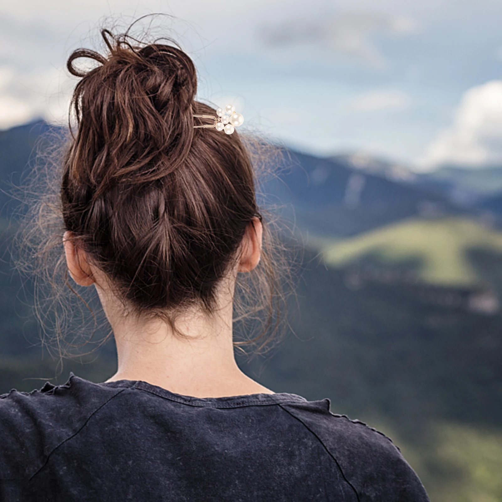 

7pcs Pearl Hair Combs Wedding Bride Hairpin Stylish Bridal Accessories Durable Metal Comb Clips Elegant Vintage Headpiece For