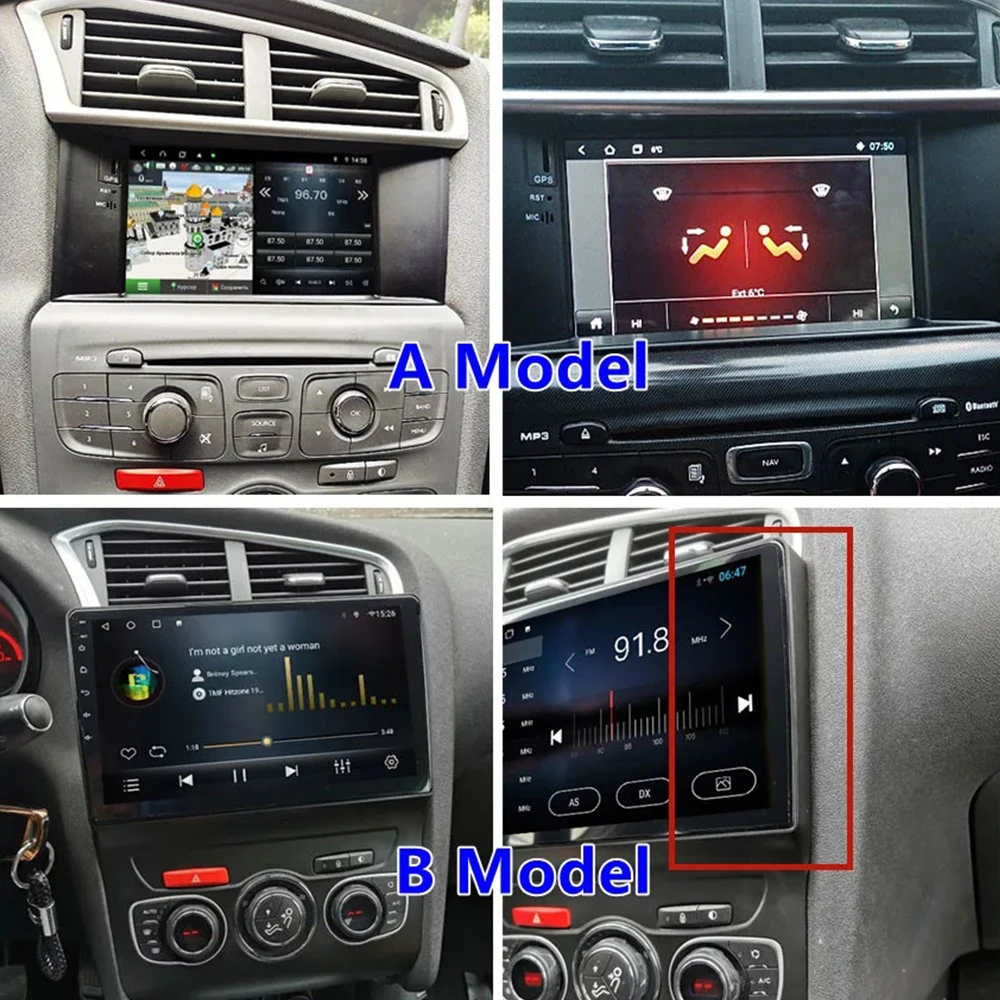 Wireless Android 14 Carplay For Citroen C4 C4L DS4 2012-2017 8 core Car Multimedia Player Navigation 5G Wifi DSP Touch Display