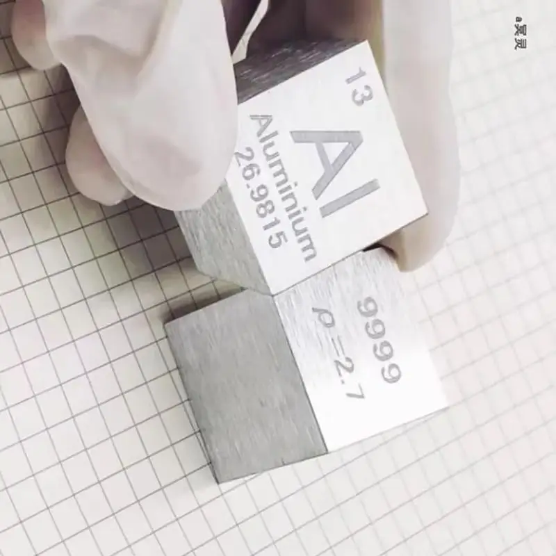 Aluminum Cube Periodic Table Collection Metal Element Cubes 10mm 25.4mm 1 Inch