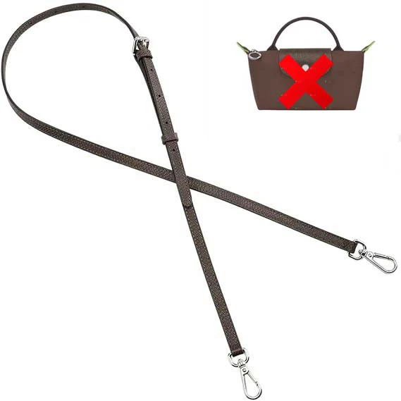 Leder Ersatz Umhängetasche Riemen für Longchamp Mini Tasche Schultergurt ohne Stanzen Modifikation Tasche Zubehör
