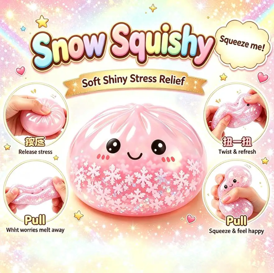 2026 New Random 1‑6Pcs Squishy Blind Box Squeeze Toy Kids Sensory Fidget Toy For Stress Relief