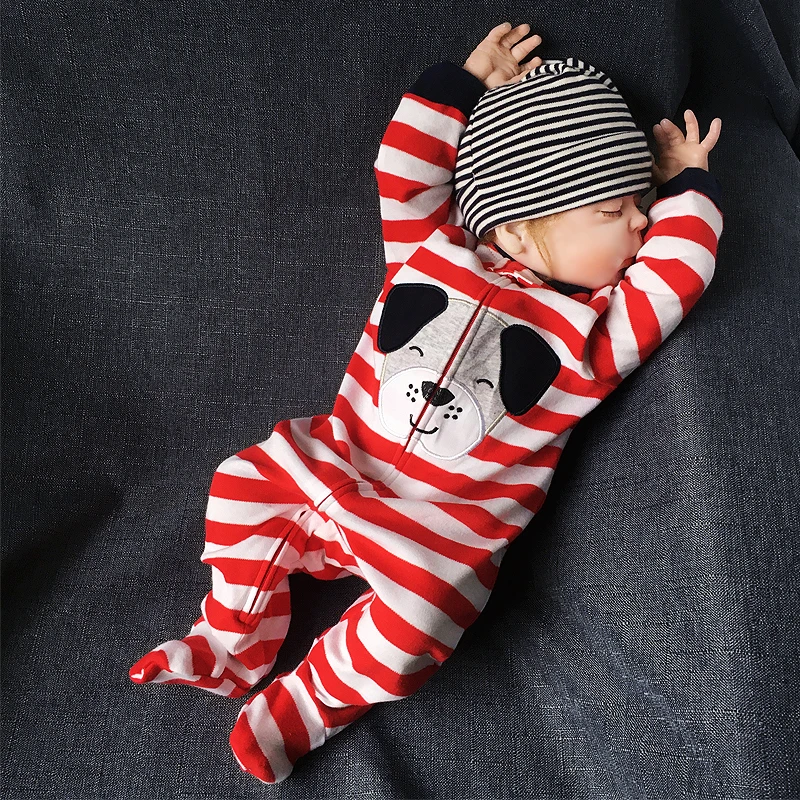 Baby Pajamas Newborn Cotton Zipper Boys Sleepwear Fall Clothes Organic Clothies Girls One Piece Toddler Jumpsuit Bodysuit