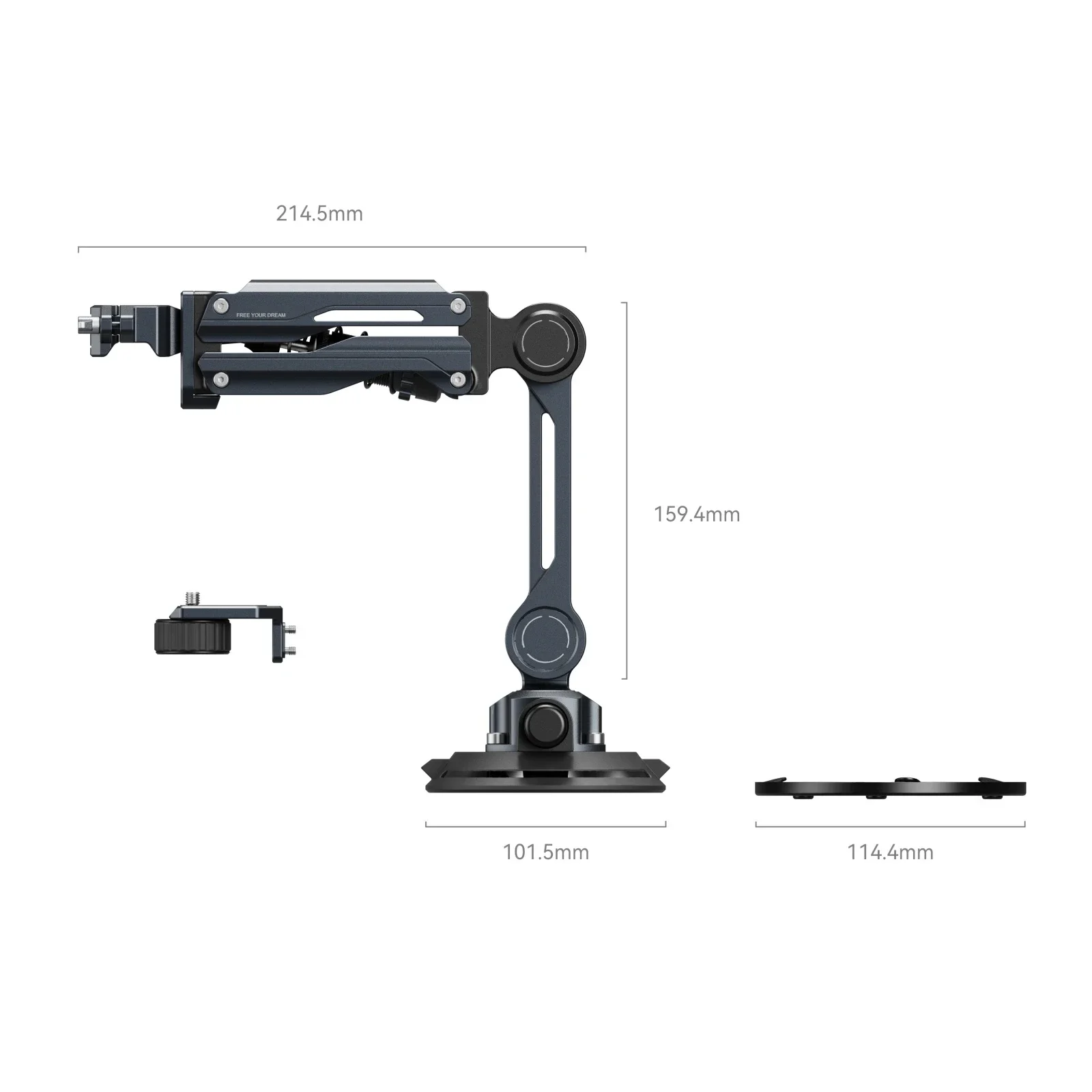 Smallrig سيارة اطلاق النار امتصاص الصدمات شفط كأس جبل ل DJI Osmo جيب 3 GoPro HERO13 Insta360 X4 ملحقات الكاميرا الرياضية