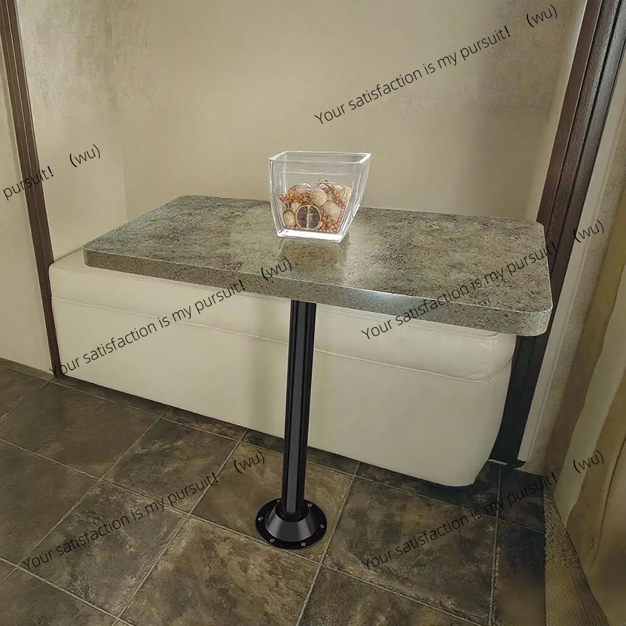 New RV table legs Black and silver RV table legs Kitchen table legs Movable  Rotating