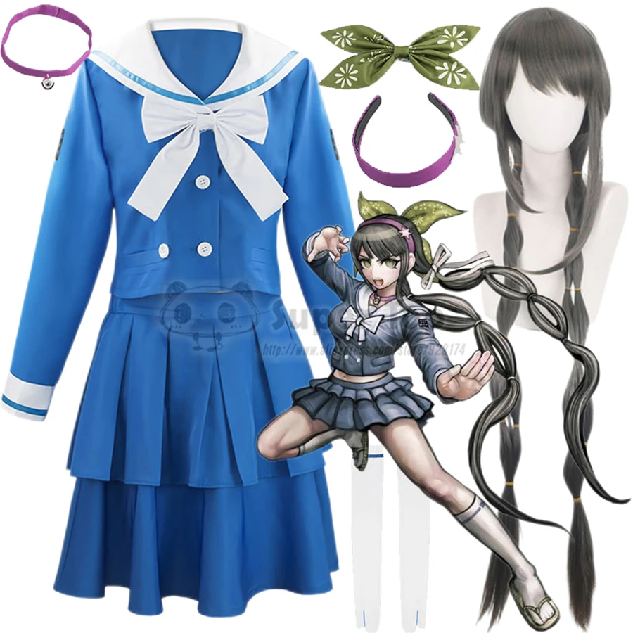 Game Danganronpa V3: Killing Harmony Chabashira Tenko Cosplay Costume JK Uniform Suit Skirt Set Women Halloween Costume Outfit