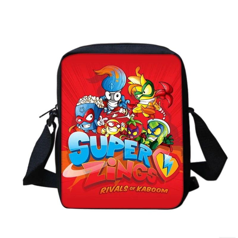 Super Zings Boy & Girl Cartoon Anime Printed Shoulder Bag Kids Casual Tote Phone Bag Men & Women Shopping bag Best Birthday Gift