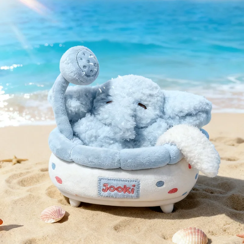 Kawaii فقاعة حمام سلسلة ألعاب من القطيفة لطيف بطة الدب أرنب دمية على شكل حيوان مضحك سطح المكتب زخرفة رائعة الديكور هدية للأطفال #4