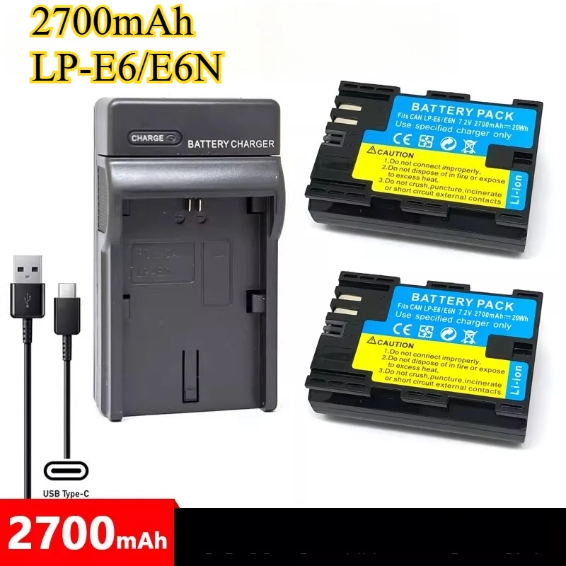2700Mah LP-E6 E6N C… - image