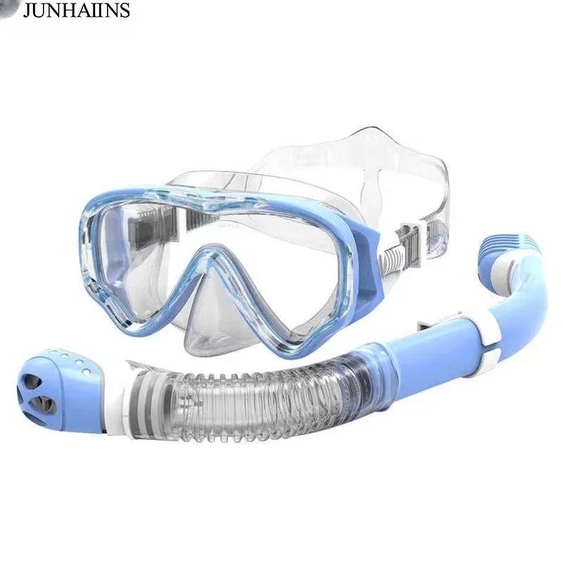 Diving Mask Children Full Face HD Anti Fog Diving Mask Underwater Diving Mask Set Kids Swimming Snorkel Equipment