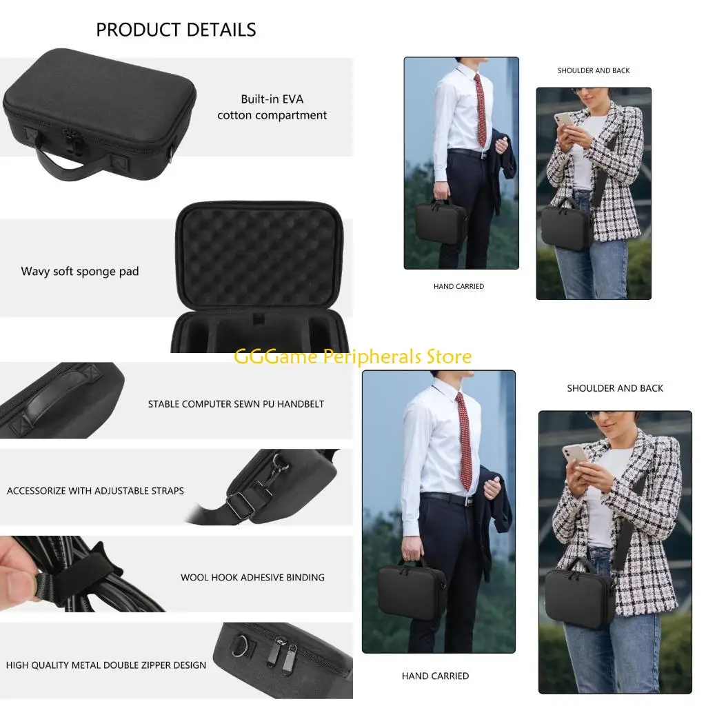 

U55B Hard Shell Carrying Case for Mini Computer Host Large Capacity Shockproof