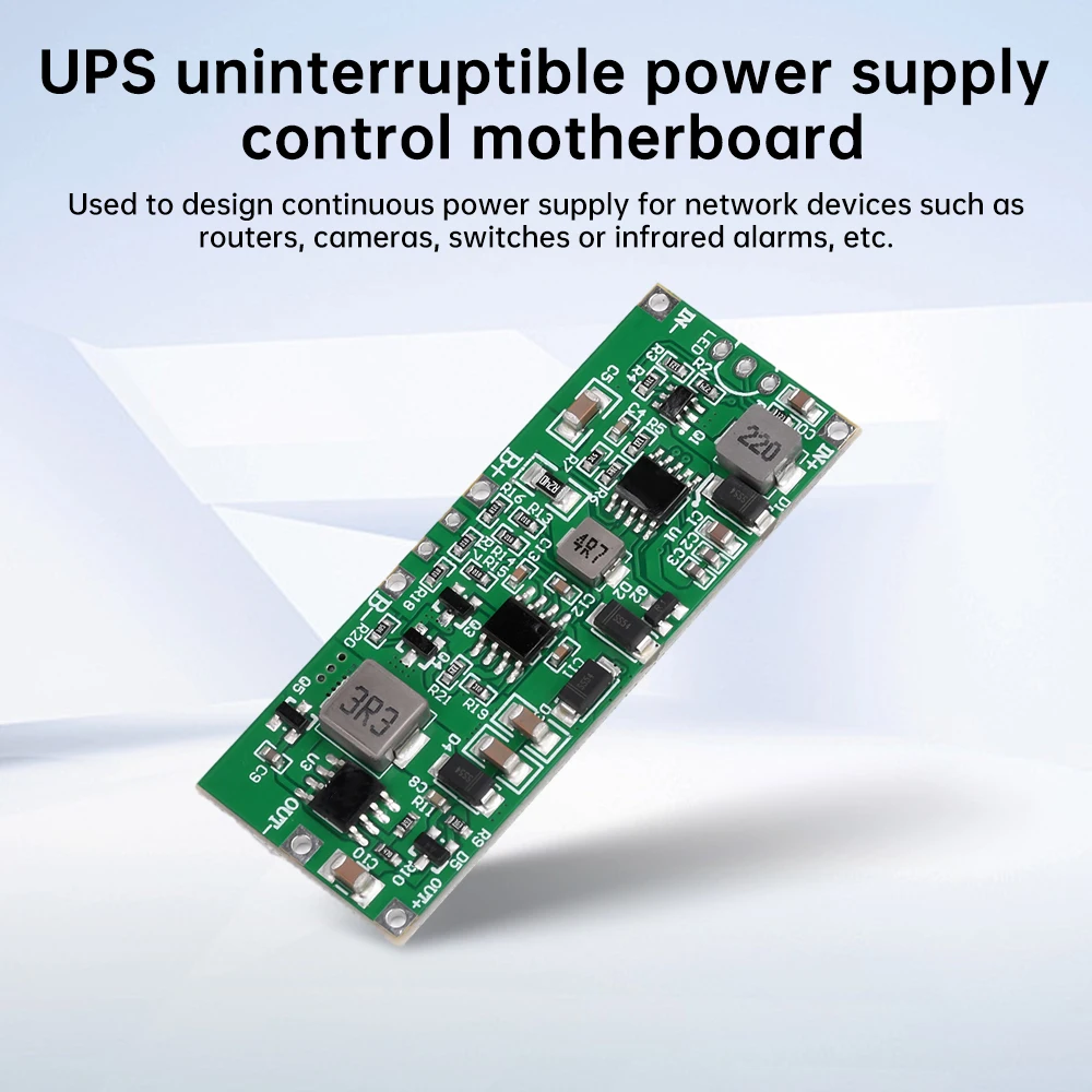 12V 36W Uninterruptible Power Supply Board 3S Lithium Battery Pack UPS Module Charging and Discharging Automatic Switching