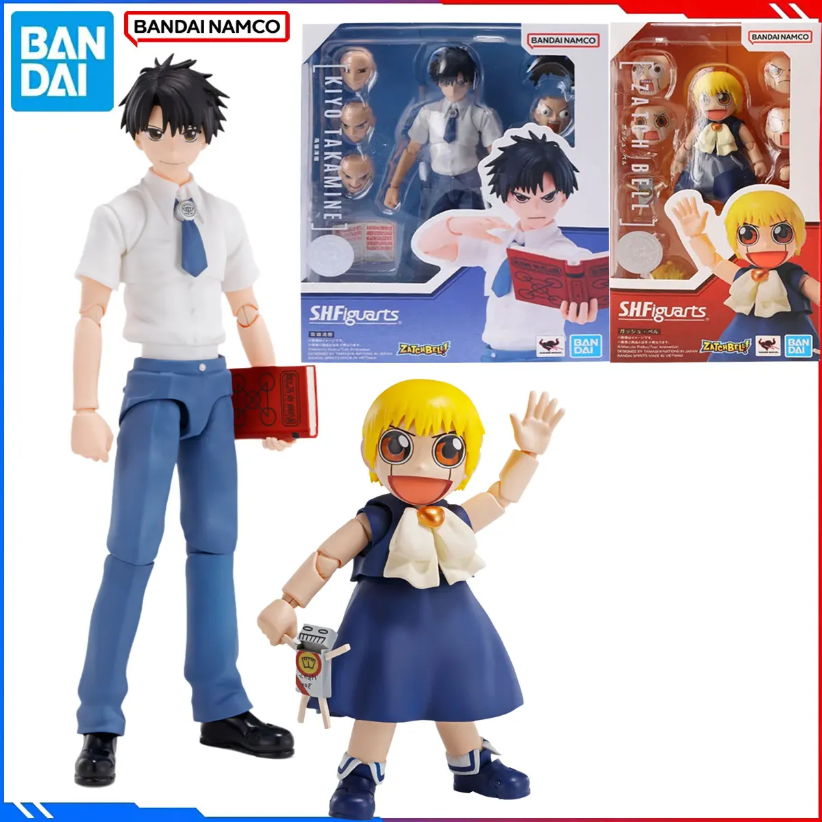 

Подлинный Bandai Original Gash Bell! Комплект модели фигурки SHF1/12 Аниме Фигурки Такамина Кияморо и Zatch Bell Экшн-модель Игрушка в подарок