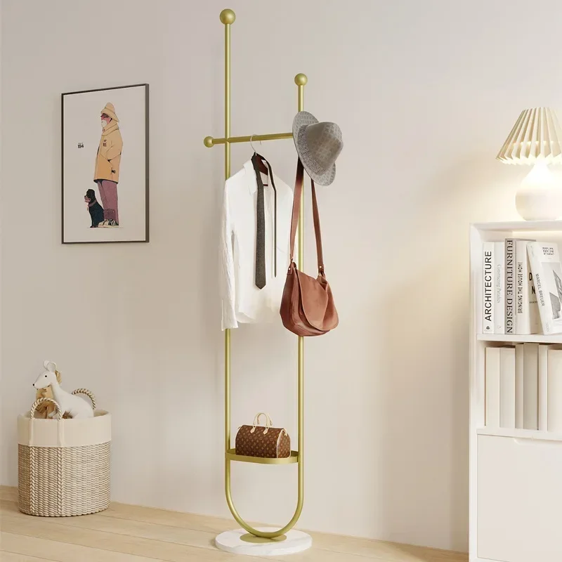 Stand Portable Clothes Rack Bedroom Floor Holder Clothes Hanger Hat Rack Home Modern Perchero De Pie Clothing Store Furniture image 4