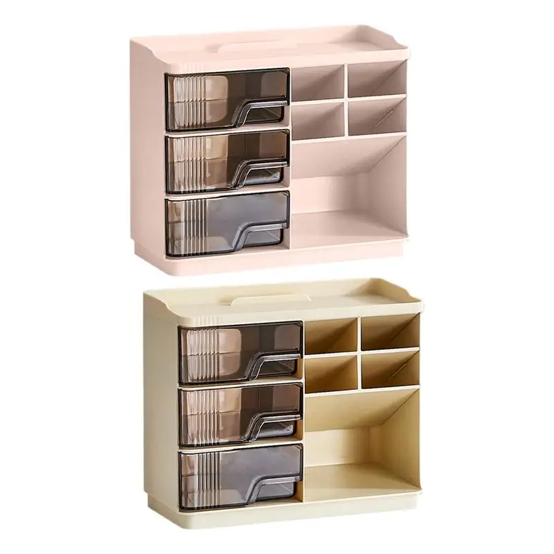 

Pencil Holder Drawer Desktop Dustproof Drawer Organizer Students Storage Box With Phone Holder For Calendars Alarm Clock Cell