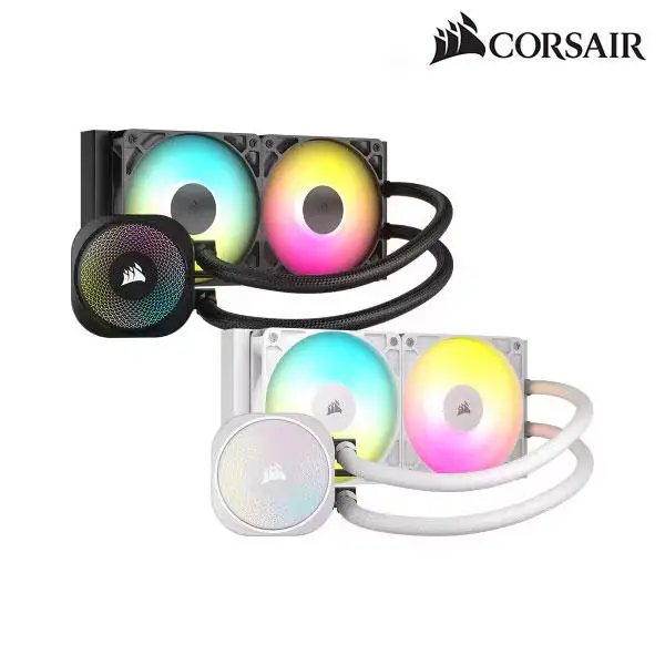 Corsair Nautilus 240 Rs Argb (أسود) (Comsvill أصلي) مبرد وحدة المعالجة المركزية ومروحة تبريد المياه A/S ضمان 5 سنوات