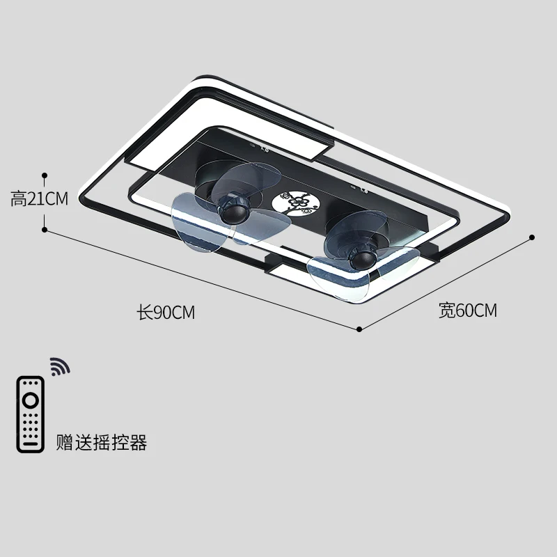 مصابيح سقف حديثة مع مصباح LED ، مروحة سقف قابلة للطي ، مصباح غرفة النوم ، إضاءة غرفة المعيشة