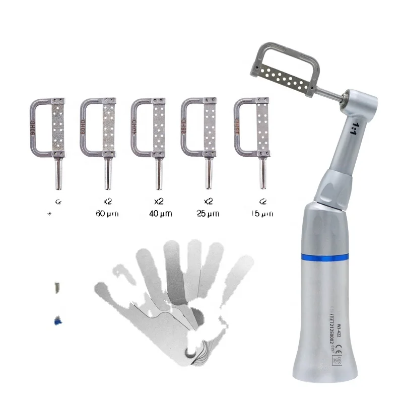 

Factory Outlet With Gauge & 10 slices Orthodontic Kit E-type 1:1 Dentals Contra Angle Orthodontic Handpiece Set