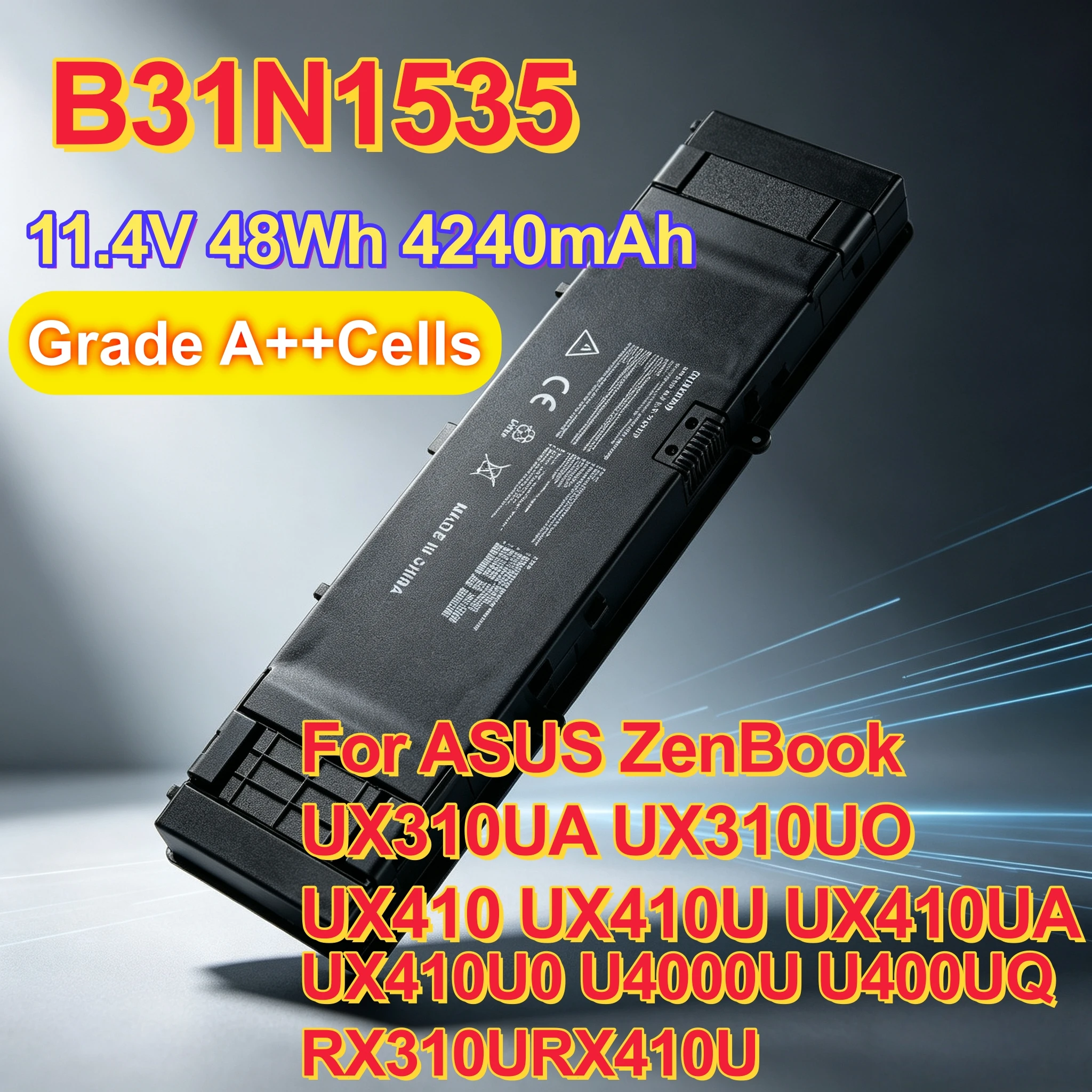 B31N1535 Laptop Battery For ASUS ZenBook UX310 UX310UA UX310UQ UX310UF UX310UAK UX310UQR UX310UFR UX310UQK UX410UQ RX410U U310U