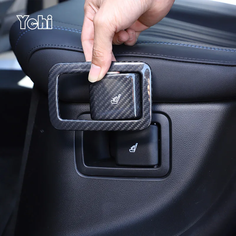 

For Maserati Grecale 2022 Real carbon fiber Rear Seat Adjustment Switch Frame Decoration Car Interior Decoration Accessories