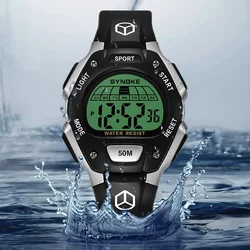 SYNOKE Electronic Watch For Mans Sport Watch Multifunction Sports Waterproof Luminous LED Digital Watch Boy Student Fashion