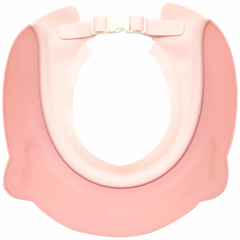 

1pc Waterproof Shampoo Cap Bath Visor For Kids Ear Protection Hair Washing Hat Baby Bathing Pink Cartoon Clean Ear